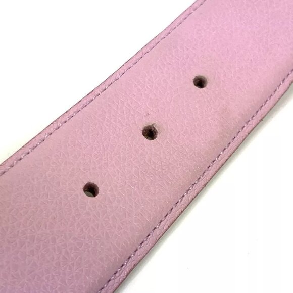 BVLGARI BVLGARI BVLGARI logo Accessories Buckle Belt belt Leather pink/Silver